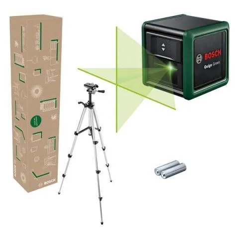 Quigo Green Set Bosch DIY Korslaser grön laser Endast denna vecka
